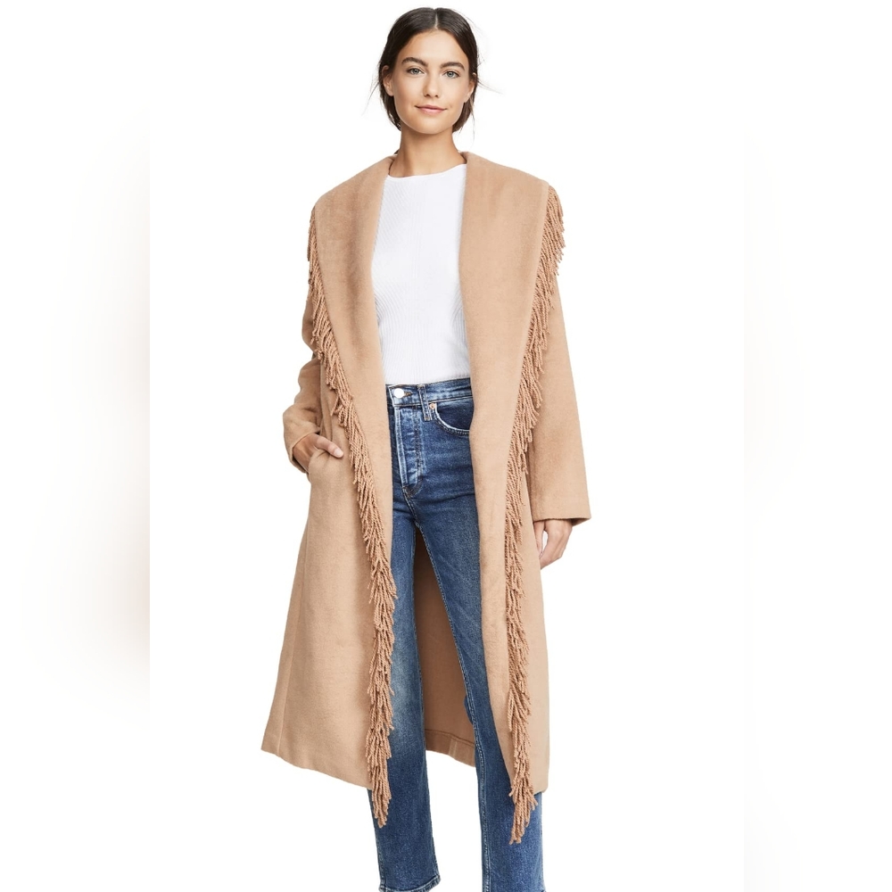 Line & Dot Linda Fringe Coat